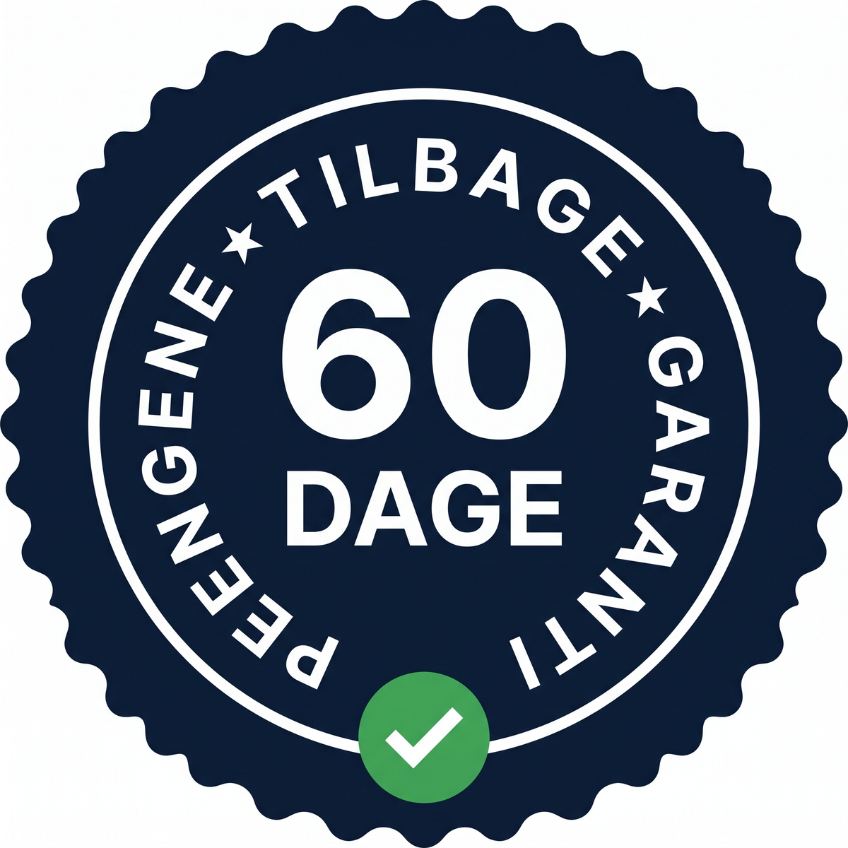 60 dages pengene-tilbage-garanti